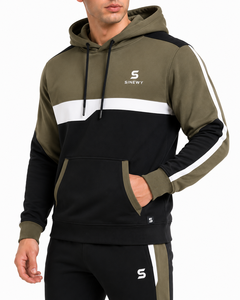 เสื้อฮู้ดซิปหน้าผู้ชาย SINEWY ทรงโอเวอร์ไซส์ มีกระเป๋าหน้า ผ้าฝ้ายผสมโพลีเอสเตอร์ เนื้อเฟรนช์เทอร์รี่ ปักลาย สวมใส่สบายๆ ในฤดูใบไม้ร่วง - Product Image 6