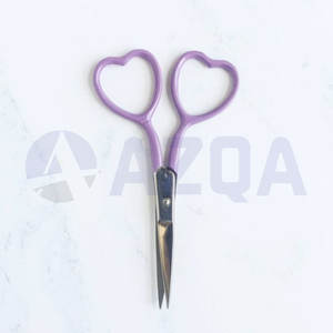 Hot Selling <b>Purple</b> Heart Shape Handle Stainless Steel Embroidery Scissors for Sewing Craft and Thread Cutting Industrial Use - Product Image 4