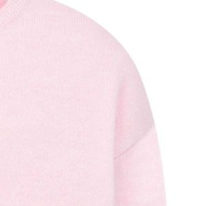 Sweat-shirt en tricot moelleux texturé, pull à col rond doux et chaud, décontracté pour l'hiver, vêtements de mode personnalisés en gros - Product Image 6