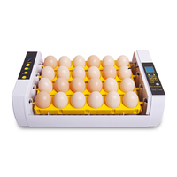 Incubateur Éclosoir WONEGG 24A de Haute Qualité en PP, Petite Taille, Entièrement Automatique, Taux d'Éclosion de 98 % à 100 % pour Poulet/Canard/Oie/Dinde/Reptile