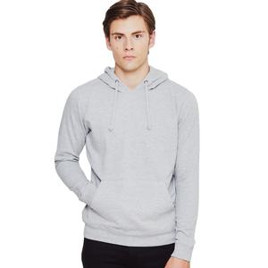 2025มีฮู้ดแบบสวมหัวสำหรับผู้ชายผ้าฝ้าย100% โพลีเอสเตอร์คุณภาพสูงดีไซน์กระเป๋าสีพื้นสำหรับฤดูหนาวสไตล์ล่าสุด - Product Image 1