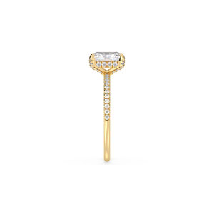 Bague REYES en argent sterling 925 avec moissanite taille radiant de 1,21 carat et halo dissimulé, certifiée GRA, bijoux fins, prix de gros - Product Image 5