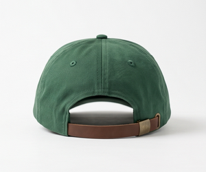 Casquette en coton unisexe verte avec bordure en corde contrastée, ajustement décontracté, chapeau printemps-été - Product Image 6