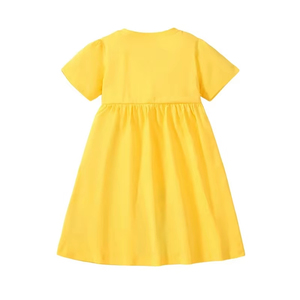 Proveedor Mayorista de Ropa Infantil, Vestido para Niñas Pequeñas, Estampado Floral Bonito, Cómodo para Uso Diario, Precio de Fábrica - Product Image 2
