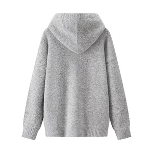 Conjunto de 2 Piezas para Mujer, Sudadera con Capucha de Manga Larga en 3 Colores, Falda Larga Tejida con Cintura Elástica, Estilo Casual - Product Image 3