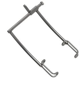 Spéculum ophtalmique certifié CE avec vis de blocage 10 mm x 7 mm en acier inoxydable pour chirurgie des paupières - Product Image 2
