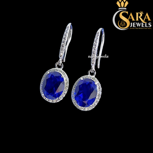 Pendientes de Plata 925 con Moissanita de Alta Demanda, Corte Ovalado, Baño de Rodio, Joyería Clásica de Boda para Mujer de Proveedor Indio - Product Image 5