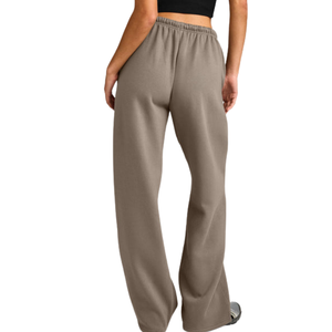 Women Modern Straight Leg <b>Trousers</b> High Waist Casual Pants Comfortable Loose Fit Everyday Fashion Apparel Custom OEM ODM - Product Image 2