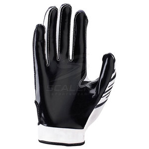 Gants de football américain en cuir haute performance, avec une adhérence durable sur la paume, antidérapants, respirants, légers, confortables, adaptés à tous - Product Image 4