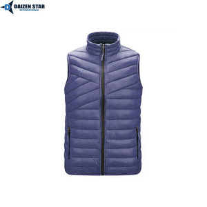 Chaleco Acolchado de Invierno para Hombre, Estilo Urbano, Ecológico, con Bordado, Exterior de Lana, Relleno de Poliéster, Cortavientos, Anti-UV, Cuello Alto, 180g - Product Image 5