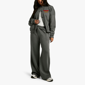 Ensemble de jogging pour femmes de haute qualité, personnalisé avec logo, fabriqué en usine, collection printemps 2027, vêtements de sport haut de gamme, extensible, ensemble 2 pièces - Product Image 1