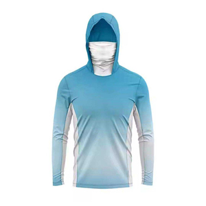 เสื้อคลุมมีฮู้ดป้องกันแสงแดด UPF 50+ แขนยาว แห้งเร็ว น้ำหนักเบา เหมาะสำหรับตกปลา - Product Image 3