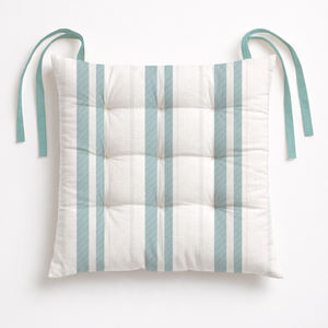 Cojín para Silla de Comedor, Cojín de Asiento de Algodón Suave con Lazos para Sillas de Cocina, Oficina y Patio - Product Image 1