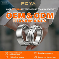 Bague en titane avec double rangée de zircone pavée, alliance brossée de 8 mm pour hommes et femmes, bijoux de luxe en gros