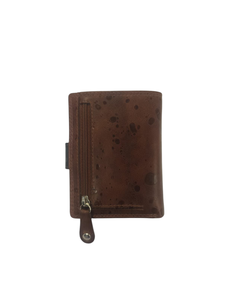 WRIZA Men's Genuine Leather Minimalist Slim 13-Slot Business <b>Card</b> <b>Holder</b> with RFID Protection for Credit <b>Cards</b> & Money (Brown) - Product Image 4