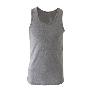 T-shirt sans manches pour homme en coton de qualité supérieure, logo personnalisé, coupe slim, t-shirt uni pour homme, t-shirts de sport - Product Image 1