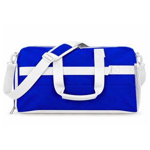 Zeta Phi Beta Sorority Women's Blue White Large Capacity Cordura Duffel <b>Bag</b> With Shoe Compartment Sports <b>Travel</b> <b>Weekender</b> <b>Bag</b> - Product Image 3