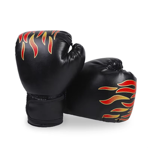 High Quality Professional Training MMA Muay Thai Sparring Pu Leather Boxing <b>Gloves</b> for Closure Non-Slip Boxing <b>Glove</b> - Product Image 1