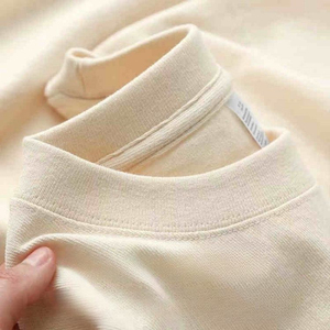 เสื้อยืดคอกลมทรงหลวมสไตล์ใหม่สำหรับผู้ชาย ผ้าฝ้ายคุณภาพสูง 100% 230 GSM แบบไหล่ตก  รุ่นพิมพ์ลายได้ตามสั่ง - Product Image 2