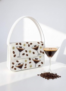 Bolso de Mano Elegante y Lujoso Multicolor, Diseño Abstracto, Bolsos de Algodón y Cuentas para Mujer, Venta al Por Mayor HB-046 - Product Image 4