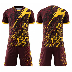 Uniformes de Fútbol Ligeros con Estampado Digital para Adultos Unisex, 100% Poliéster, Secado Rápido y Transpirable, Manga Corta - Product Image 1