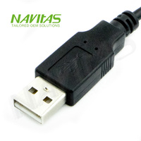 Kabel USB 2.0 a Male ke Micro-USB 5Pin PVC Berkualitas Tinggi dengan Konektor Cetak untuk Kamera & Komputer
