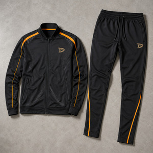 Full Zip Baseball Warmup <b>Jacket</b> Tapered Pants <b>Reflective</b> Team Training Tracksuit Set Uniform - Product Image 3