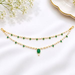 Cadena para el Cabello con Cuentas de Perlas y Detalles de Cristales de Imitación para Mujer - Product Image 2