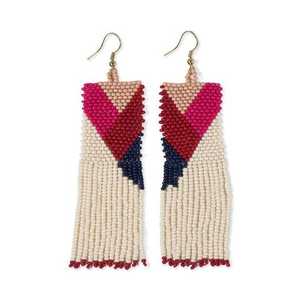 Pendientes Artesanales con Motivo de Mariposa, Bordados con Cuentas, Base de Algodón Ligero, Estilo de Joyería Tradicional, 49 - Product Image 3