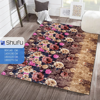 Venta caliente Alfombra de piso de poliéster suave y cómoda Diseño de motivo minimalista