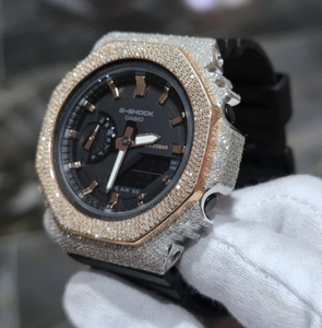 Shreeji Jewels VVS Moissanite High Quality GPS Alarm Luxury Fashion Analog Stainless Steel <b>Mechanical</b> Auto Movement 42mm <b>Watch</b> - Product Image 4