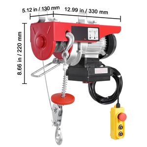 รอกไฟฟ้า 120V รับน้ำหนัก 440 ปอนด์ สายเคเบิลยาว 328 ฟุต พร้อมรีโมทไร้สาย 14 ฟุต และรีโมทแบบมีสาย 14 ฟุต  ยกของได้ด้วยสายเคเบิลเส้นเดียว 40 ฟุต - Product Image 5