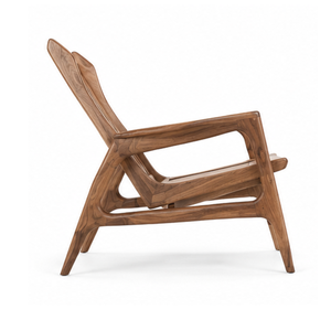 Sillón de Madera de Teca Sólida Moderna para Exteriores, Patio, Jardín, Resort, Hotel, Villa, Sillón de Descanso Hecho a Mano en Indonesia - Product Image 4