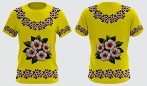 Nouvel Arrivage T-shirt Homme Noir Personnalisé Motif Tribal Polynésien Chuuk Impression par Sublimation sur le Devant Haute Qualité Vente en Gros - Product Image 4