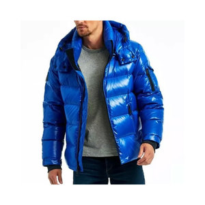 Wholesale Custom Men's <b>Light</b> Canvas Hooded <b>Puffer</b> <b>Jacket</b> Breathable Design Logo High Street Style Low Price for Winter Season - Product Image 1