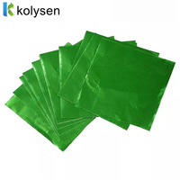 Kolysen Multi Color Mejor Venta Brillante Plata Oro Verde Chocolate Envoltura de papel de aluminio