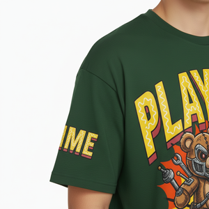 T-shirt uni pour homme, coupe droite, 100 % coton, style streetwear hip-hop, coupe ample, anti-plis, anti-rétrécissement, tricoté, manches courtes, séchage rapide PENTO - Product Image 4