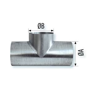 3JW 826995 VIM TE 90 ° AL 355/200 Alu Ventilateur de ventilation Pièces 355mm Aluminium Té Echarre - Product Image 2