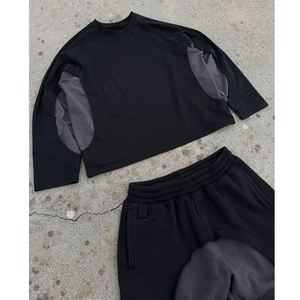 Survêtement ample à capuche en polyester/coton de poids moyen, service OEM de mode personnalisé pour homme – Collection Hiver - Product Image 2