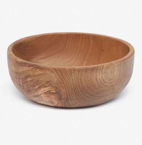 Bol de service en bois d'acacia écologique, design classique, fait main, non traité, léger, résistant à la chaleur, durable, bol à salade - Product Image 4