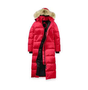 2022 Damen Daunen jacke Casual Cotton Red Damen Winter jacke Hoodie Lange Parkas Warme Mädchen jacken