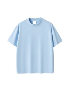 T-shirt rouge à manches courtes pour homme, col rond, 100 % coton, coupe classique, couleur unie, jersey tricoté, design uni - Product Image 2