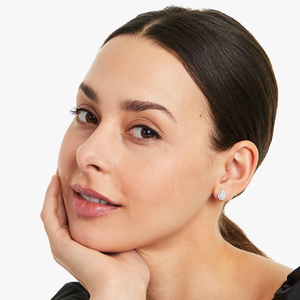 Magnifiques boucles d'oreilles en argent 925 avec diamants Moissanite, forme ronde brillante, bijoux élégants et luxueux, cadeau idéal pour un anniversaire ou un mariage - Product Image 2