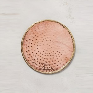 Handmade Copper Metal Coaster <b>Crafted</b> By Artisans Providing Natural Appeal And Timeless Design For Traditional Homes - Product Image 2