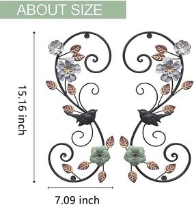 OEM Manufacturer Elegant Modern Iron Wall Hanging For Living Room Bedroom Office Artistic <b>Decorative</b> Wall Sculpture - Product Image 5