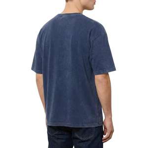 Camisetas Extra Grandes de Corte Holgado Súper Suaves, 250 g/m², 100 % Algodón, Manga Corta, Lisas, con Bolsillo en el Pecho - Product Image 2