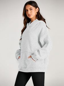 Sudaderas con Capucha Extra Grandes, Suéteres Cómodos de Felpa |   Sudaderas con capucha modernas y cómodas, sudaderas con bolsillos para otoño e invierno - Product Image 5