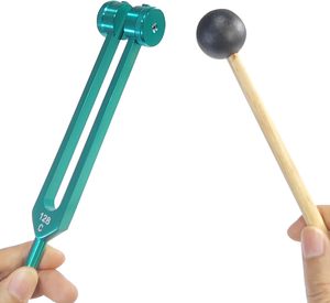 Diapasón ponderado de 128 Hz de calidad premium que ofrece vibraciones profundas para una relajación efectiva con terapia de sonido diaria. - Product Image 2