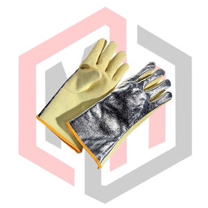 Gants de sécurité en cuir aluminisé pour pompiers, anti-chaleur, anti-impact, durables, respirants, sans silicone, sans poudre - Product Image 2