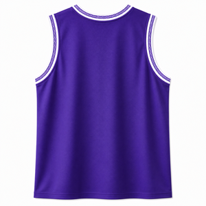 WARPRO Conjunto Deportivo Unisex Morado sin Mangas, Camiseta y Pantalones Cortos, Poliéster que Absorbe la Humedad, Ropa de Baloncesto para Todas las Temporadas - Product Image 4